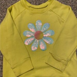 Garanimals Yellow Sweatshirt with Sequin Flower